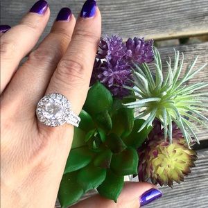 White Diamond simulated Ring Size 6